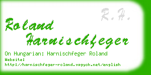 roland harnischfeger business card